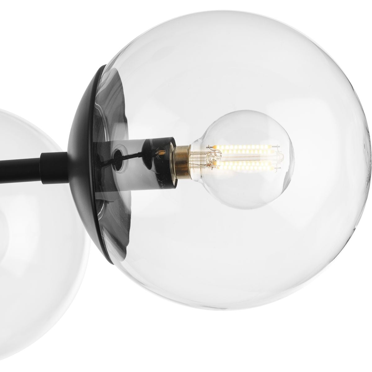 Progress Lighting Atwell 5-Light Matte Black Mid-century Chandelier