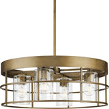Progress Lighting Burgess 4-Light Bronze Craftsman Chandelier