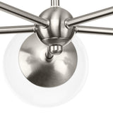 Progress Lighting Atwell 5-Light Brushed Nickel Mid-century Chandelier