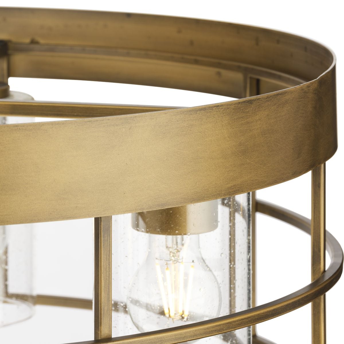 Progress Lighting Burgess 4-Light Bronze Craftsman Chandelier