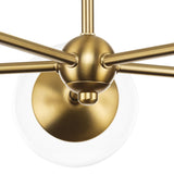 Progress Lighting Atwell 5-Light Brushed Bronze Mid-century Chandelier