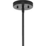 Progress Lighting Atwell 5-Light Matte Black Mid-century Chandelier