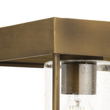 Progress Lighting Burgess 4-Light Aged Bronze Farmhouse Clear Glass Linear Large Hanging Kitchen Island Light