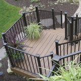 Fortress Building Products 6-ft x 34-in Antique Bronze Steel Deck Rail Kit