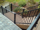 Fortress Building Products 36-ft x 40-in Black Sand Aluminum Deck Rail Kit