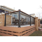 Fortress Building Products 16-ft x 34-in Black Sand Steel Deck Rail Kit