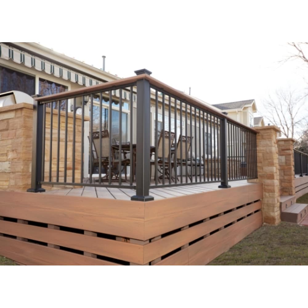 Fortress Building Products 36-ft x 34-in Black Sand Steel Deck Rail Kit
