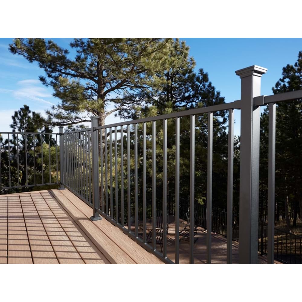 Fortress Building Products 12-ft x 34-in Black Sand Steel Deck Rail Kit
