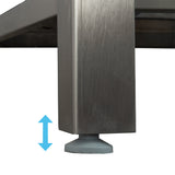 Presenza 24.1-in x 21.3-in Brushed Steel Utility Tub with Faucet