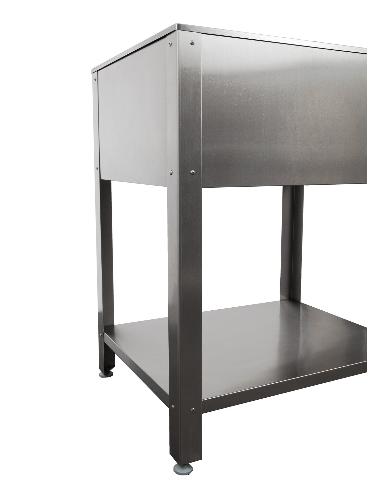 Presenza Brushed Steel Drop-In Utility Tub with Faucet