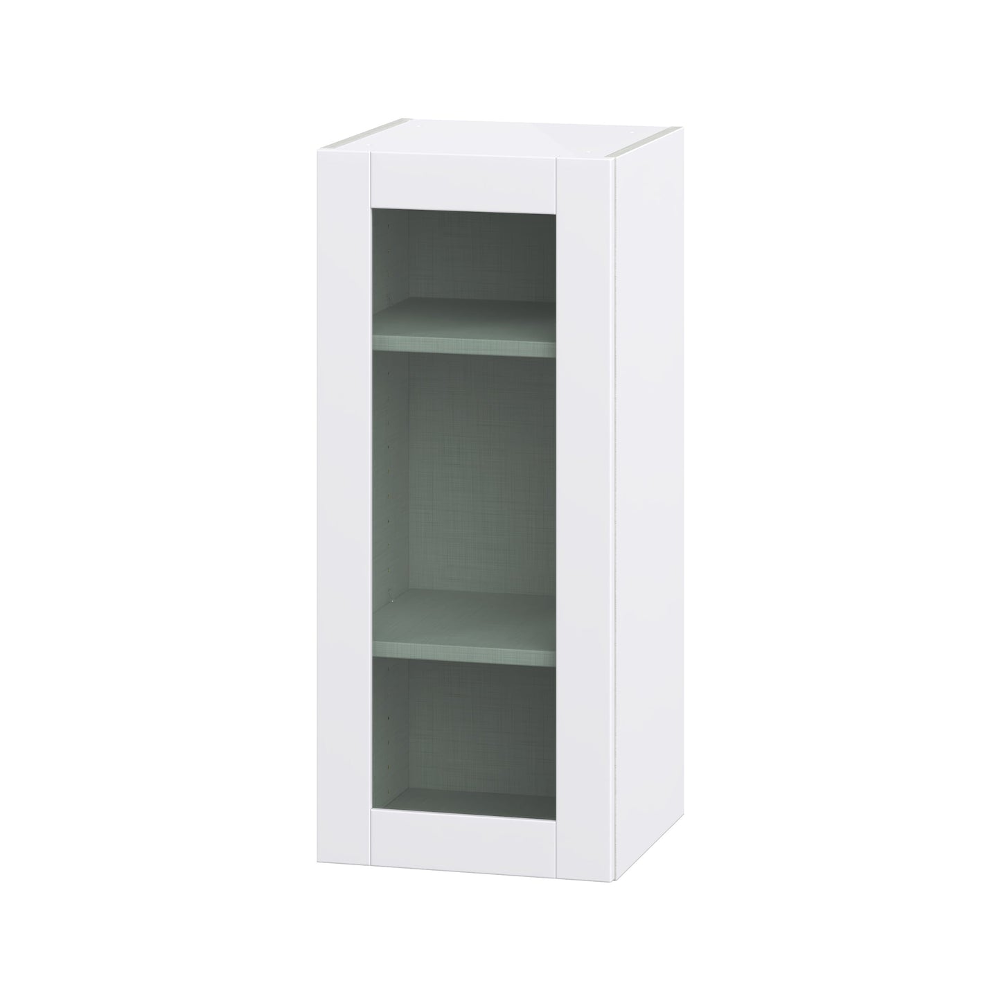Hugo&Borg Lasalle 15-in W x 40-in H x 14-in D Bright White Slab Wall Fully Assembled Cabinet (Flat Panel Slab Door Style)