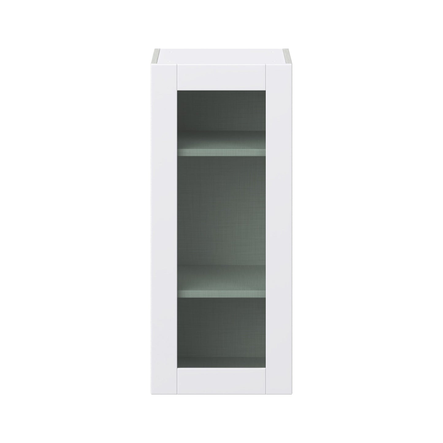 Hugo&Borg Lasalle 15-in W x 40-in H x 14-in D Bright White Slab Wall Fully Assembled Cabinet (Flat Panel Slab Door Style)