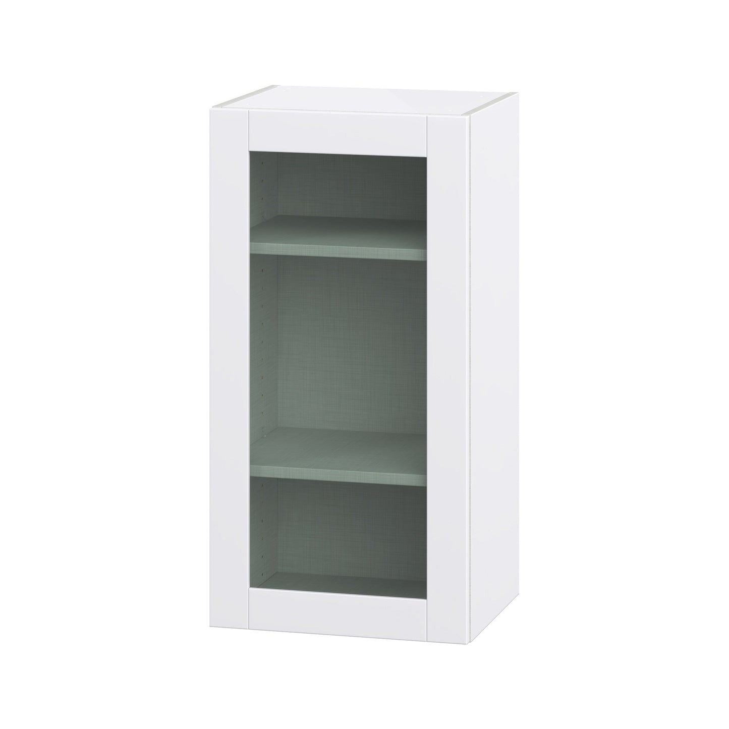 Hugo&Borg Lasalle 18-in W x 40-in H x 14-in D Bright White Slab Wall Fully Assembled Cabinet (Flat Panel Slab Door Style)