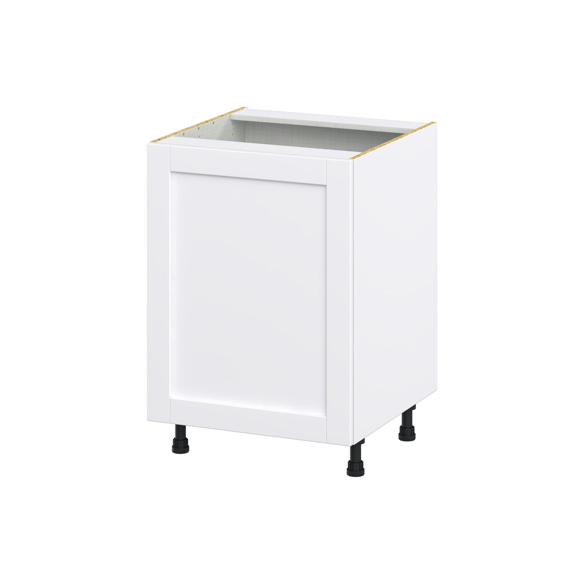 Hugo&Borg Rosemont 24-in W x 34.5-in H x 24-in D Glacier White 3-Drawers Base Fully Assembled Cabinet (Flat Panel Shaker Style)