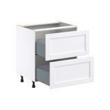 Hugo&Borg Rosemont 30-in W x 34.5-in H x 24-in D Glacier White 2-Drawer Base Fully Assembled Cabinet