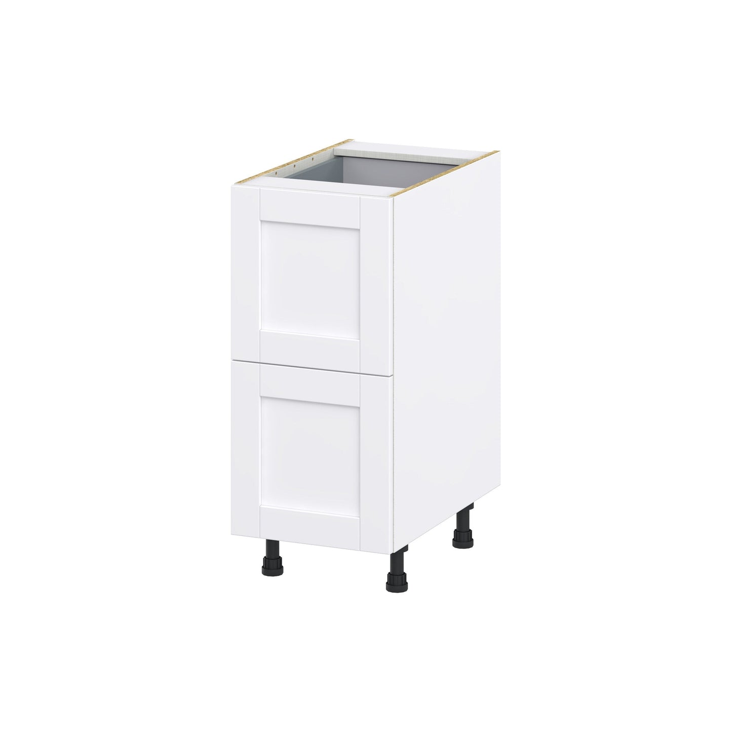 Hugo&Borg Rosemont 15-in W x 34.5-in H x 24-in D Glacier White 2-Drawer Base Fully Assembled Cabinet
