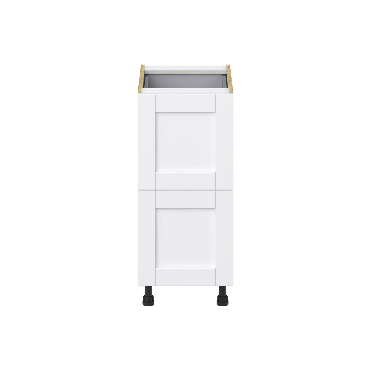 Hugo&Borg Rosemont 15-in W x 34.5-in H x 24-in D Glacier White 2-Drawer Base Fully Assembled Cabinet