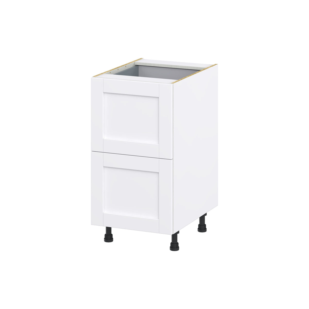 Hugo&Borg Rosemont 18-in W x 34.5-in H x 24-in D Glacier White 2-Drawer Base Fully Assembled Cabinet