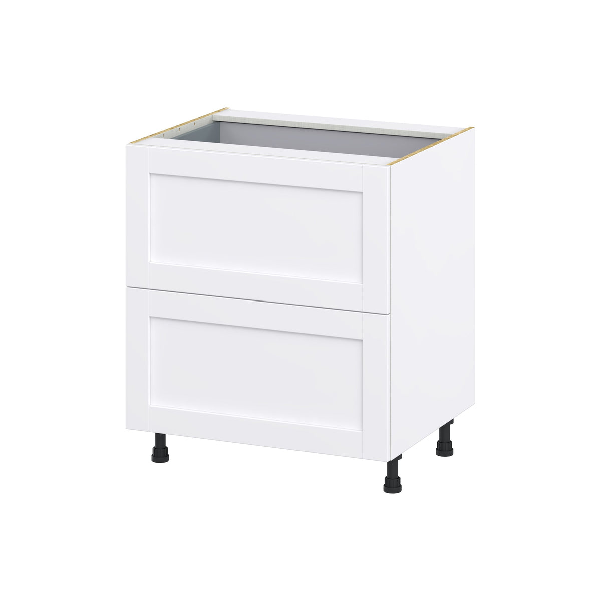 Hugo&Borg Rosemont 30-in W x 34.5-in H x 24-in D Glacier White 2-Drawer Base Fully Assembled Cabinet