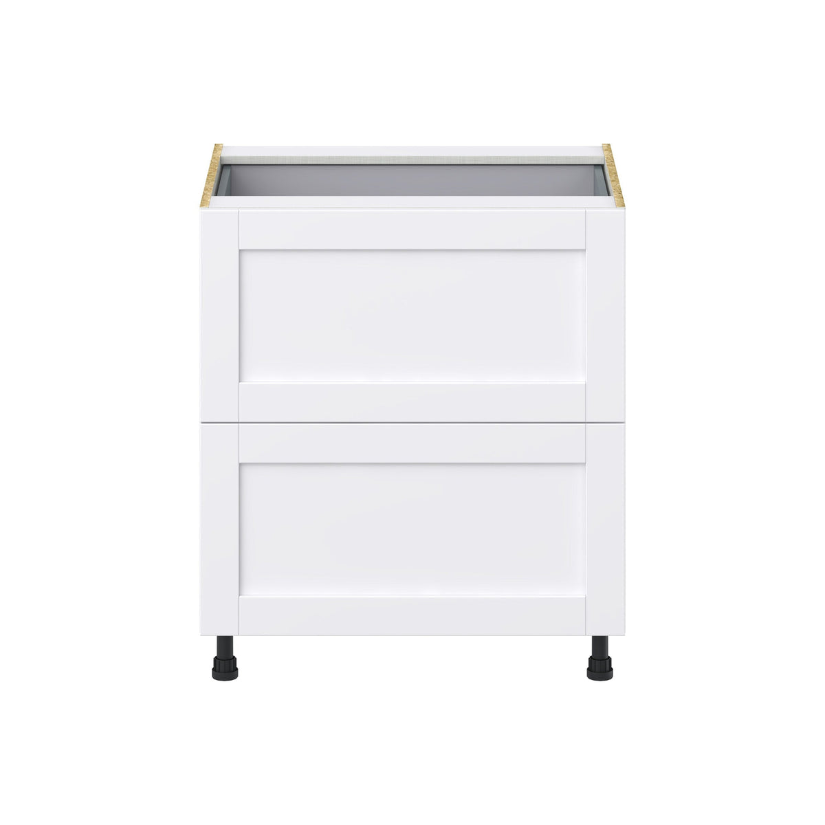 Hugo&Borg Rosemont 30-in W x 34.5-in H x 24-in D Glacier White 2-Drawer Base Fully Assembled Cabinet