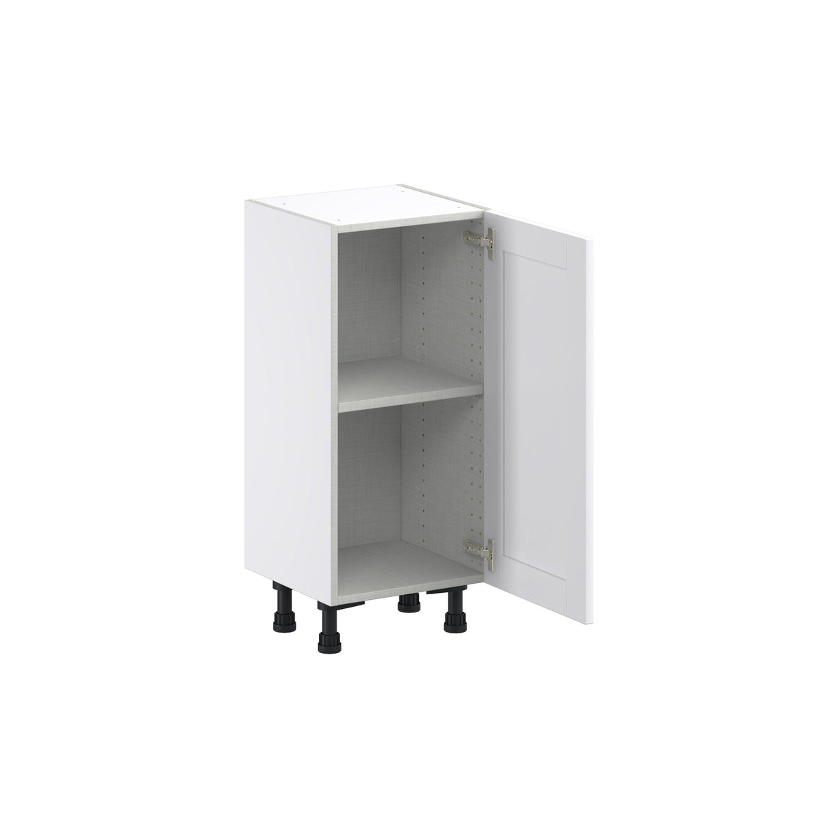 Hugo&Borg Rosemont 15-in W x 34.5-in H x 14-in D Glacier White Base Fully Assembled Cabinet (Flat Panel Shaker Door Style)
