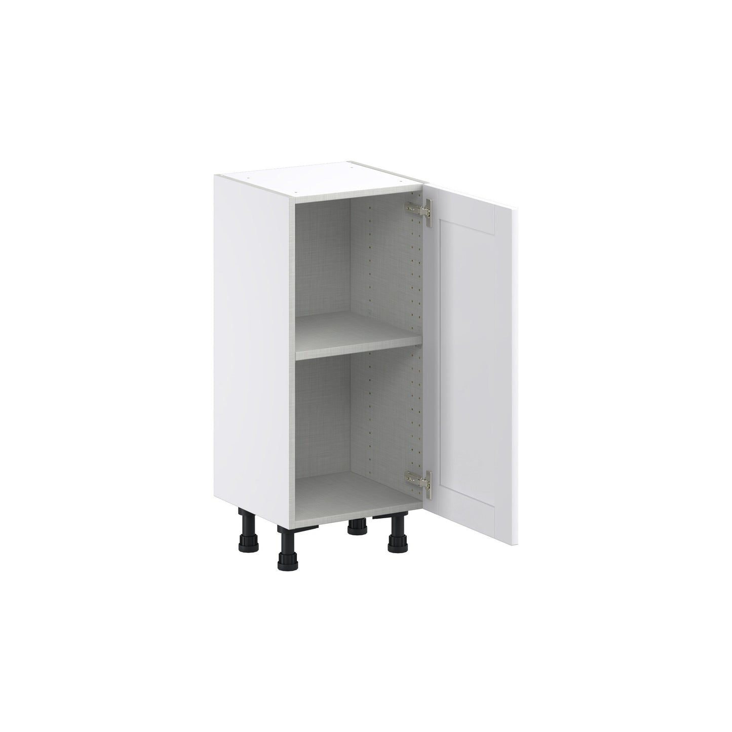 Hugo&Borg Rosemont 15-in W x 34.5-in H x 14-in D Glacier White Base Fully Assembled Cabinet (Flat Panel Shaker Door Style)
