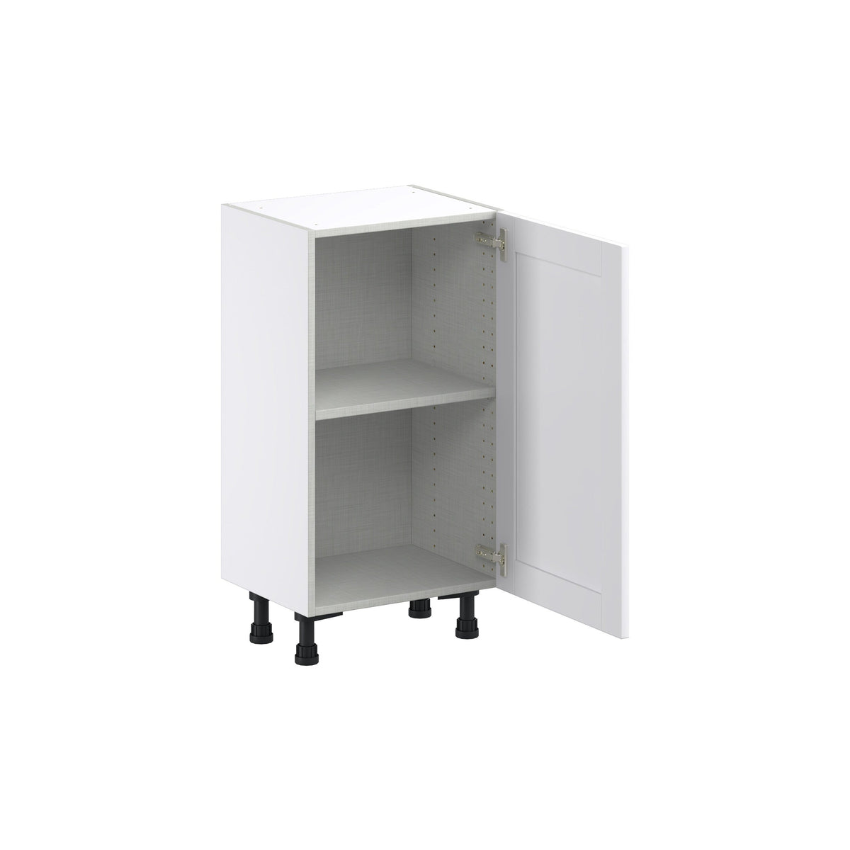 Hugo&Borg Rosemont 18-in W x 34.5-in H x 14-in D Glacier White Base Fully Assembled Cabinet (Flat Panel Shaker Door Style)
