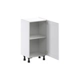 Hugo&Borg Rosemont 18-in W x 34.5-in H x 14-in D Glacier White Base Fully Assembled Cabinet (Flat Panel Shaker Door Style)