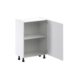 Hugo&Borg Rosemont 24-in W x 34.5-in H x 14-in D Glacier White Base Fully Assembled Cabinet (Flat Panel Shaker Door Style)