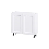 Hugo&Borg Rosemont 36-in W x 34.5-in H x 14-in D Glacier White Base Fully Assembled Cabinet (Flat Panel Shaker Door Style)