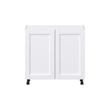 Hugo&Borg Rosemont 36-in W x 34.5-in H x 14-in D Glacier White Base Fully Assembled Cabinet (Flat Panel Shaker Door Style)