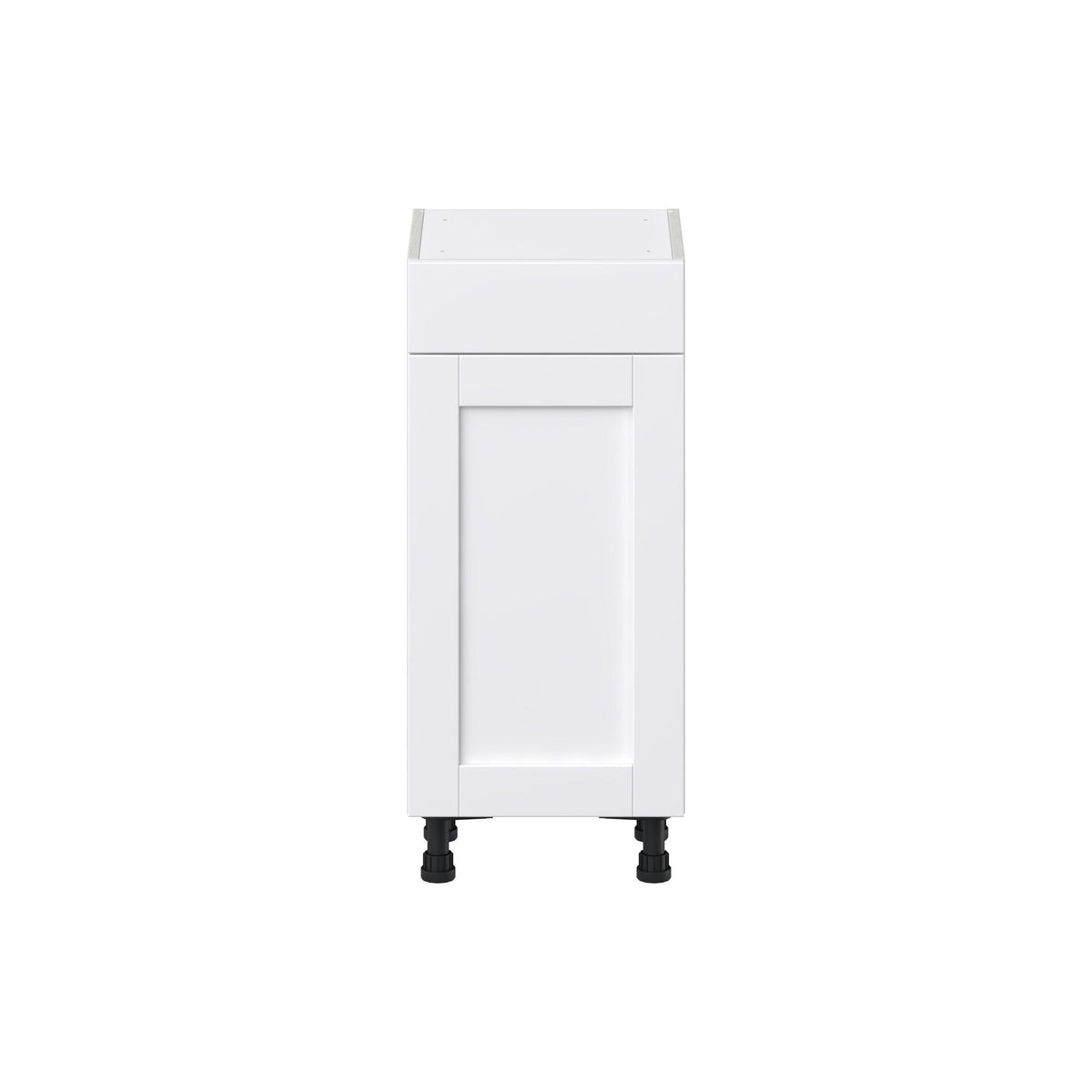 Hugo&Borg Rosemont 15-in W x 34.5-in H x 14-in D Glacier White 1-Drawer Base Fully Assembled Cabinet (Flat Panel Shaker Style)