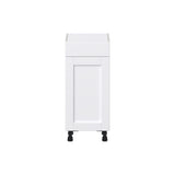 Hugo&Borg Rosemont 15-in W x 34.5-in H x 14-in D Glacier White 1-Drawer Base Fully Assembled Cabinet (Flat Panel Shaker Style)