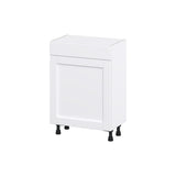 Hugo&Borg Rosemont 24-in W x 34.5-in H x 14-in D Glacier White 1-Drawer Base Fully Assembled Cabinet (Flat Panel Shaker Style)