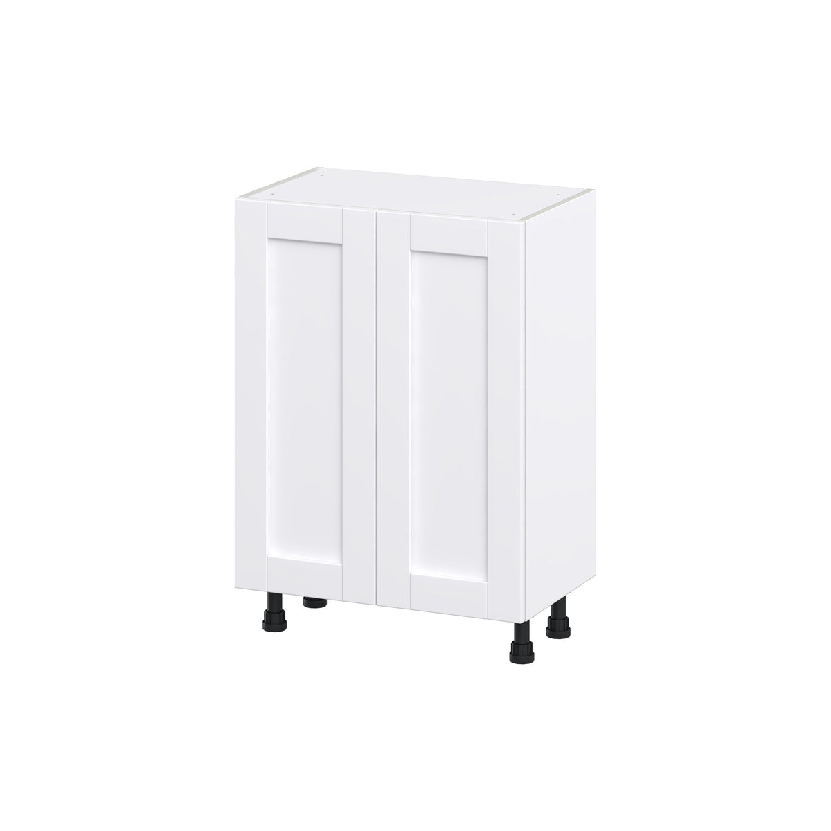 Hugo&Borg Rosemont 24-in W x 34.5-in H x 14-in D Glacier White 3-Drawers Base Fully Assembled Cabinet (Flat Panel Shaker Style)