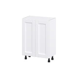 Hugo&Borg Rosemont 24-in W x 34.5-in H x 14-in D Glacier White 3-Drawers Base Fully Assembled Cabinet (Flat Panel Shaker Style)