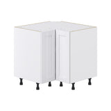 Hugo&Borg Rosemont 36-in W x 34.5-in H x 36-in D Glacier White Lazy Susan Corner Base Fully Assembled Cabinet (Recessed Panel Shaker Style)