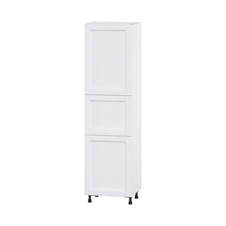 Hugo&Borg Rosemont 24-in W x 89.5-in H x 24-in D Glacier White Pantry Fully Assembled Cabinet (Flat Panel Shaker Door Style)