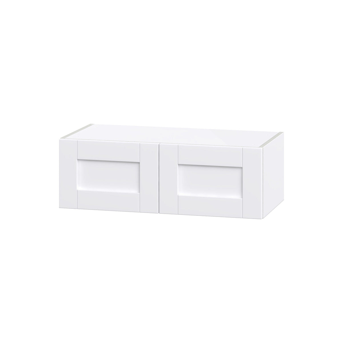 Hugo&Borg Rosemont 30-in W x 10-in H x 14-in D Glacier White Wall Fully Assembled Cabinet (Flat Panel Shaker Door Style)