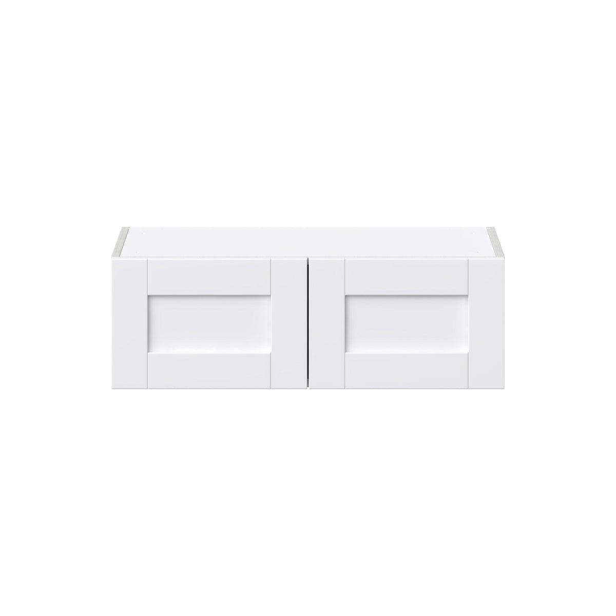 Hugo&Borg Rosemont 30-in W x 10-in H x 14-in D Glacier White Wall Fully Assembled Cabinet (Flat Panel Shaker Door Style)