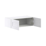 Hugo&Borg Rosemont 30-in W x 10-in H x 14-in D Glacier White Wall Fully Assembled Cabinet (Flat Panel Shaker Door Style)