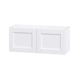 Hugo&Borg Rosemont 36-in W x 15-in H x 14-in D Glacier White Wall Fully Assembled Cabinet (Flat Panel Shaker Door Style)