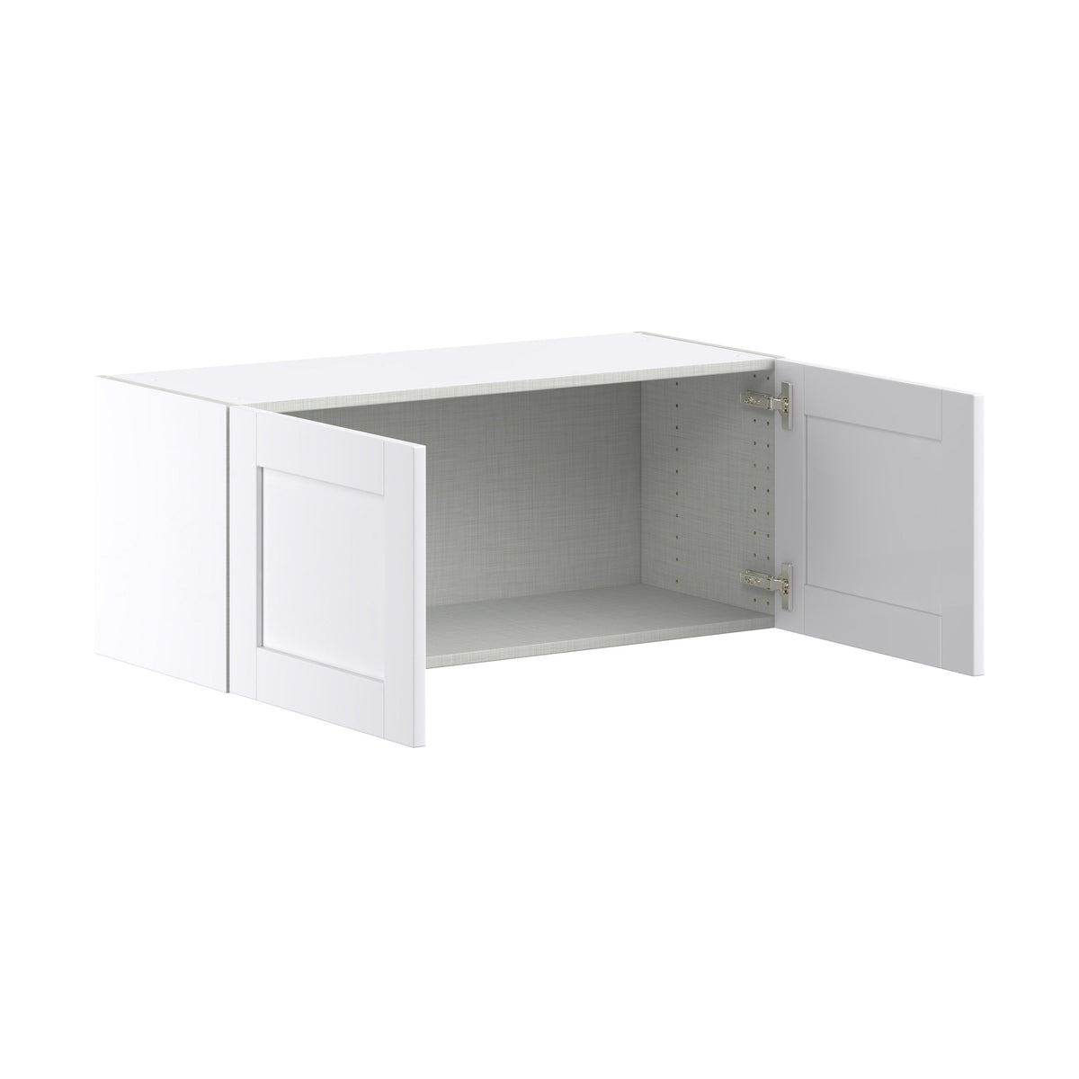 Hugo&Borg Rosemont 36-in W x 15-in H x 14-in D Glacier White Wall Fully Assembled Cabinet (Flat Panel Shaker Door Style)