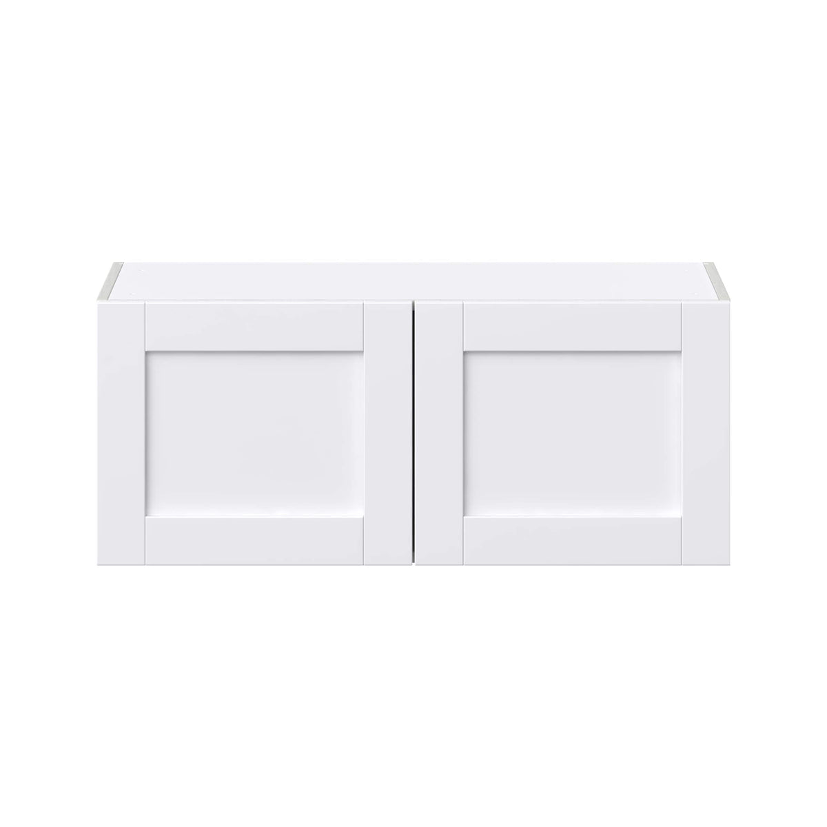 Hugo&Borg Rosemont 36-in W x 15-in H x 14-in D Glacier White Wall Fully Assembled Cabinet (Flat Panel Shaker Door Style)