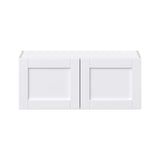Hugo&Borg Rosemont 36-in W x 15-in H x 14-in D Glacier White Wall Fully Assembled Cabinet (Flat Panel Shaker Door Style)