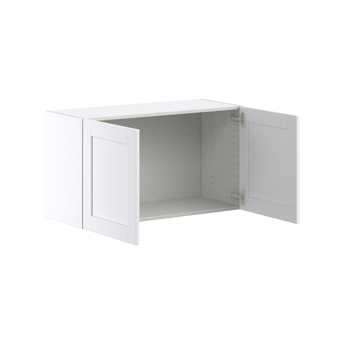 Hugo&Borg Rosemont 36-in W x 20-in H x 14-in D Glacier White Wall Fully Assembled Cabinet (Flat Panel Shaker Door Style)