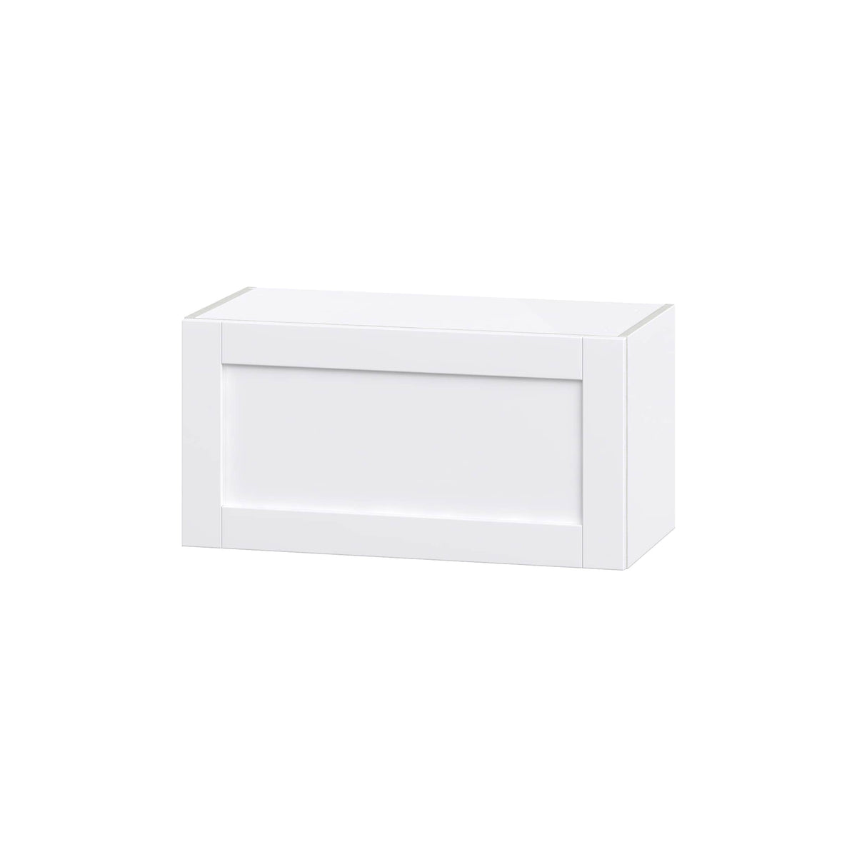 Hugo&Borg Rosemont 30-in W x 15-in H x 14-in D Glacier White Wall Fully Assembled Cabinet (Flat Panel Shaker Door Style)