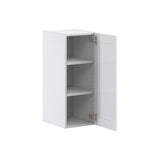 Hugo&Borg Rosemont 12-in W x 30-in H x 14-in D Glacier White Wall Fully Assembled Cabinet (Flat Panel Shaker Door Style)