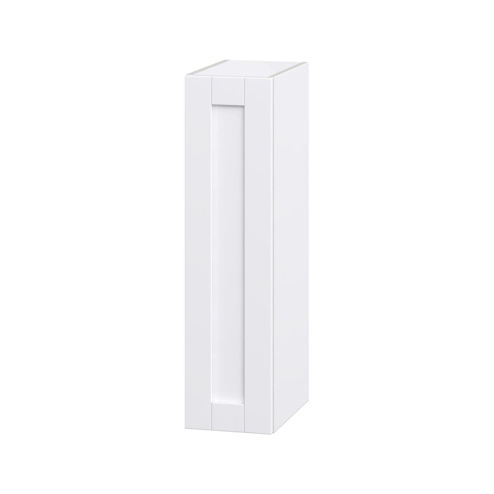 Hugo&Borg Rosemont 9-in W x 35-in H x 14-in D Glacier White Wall Fully Assembled Cabinet (Flat Panel Shaker Door Style)