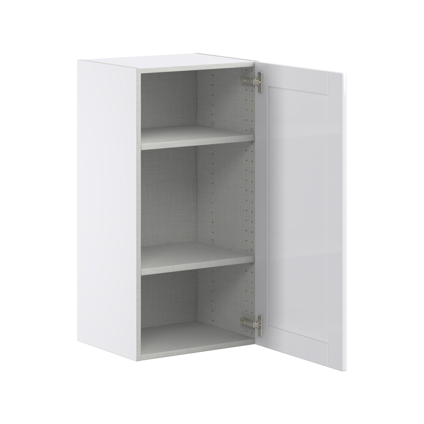 Hugo&Borg Rosemont 18-in W x 35-in H x 14-in D Glacier White Wall Fully Assembled Cabinet (Flat Panel Shaker Door Style)